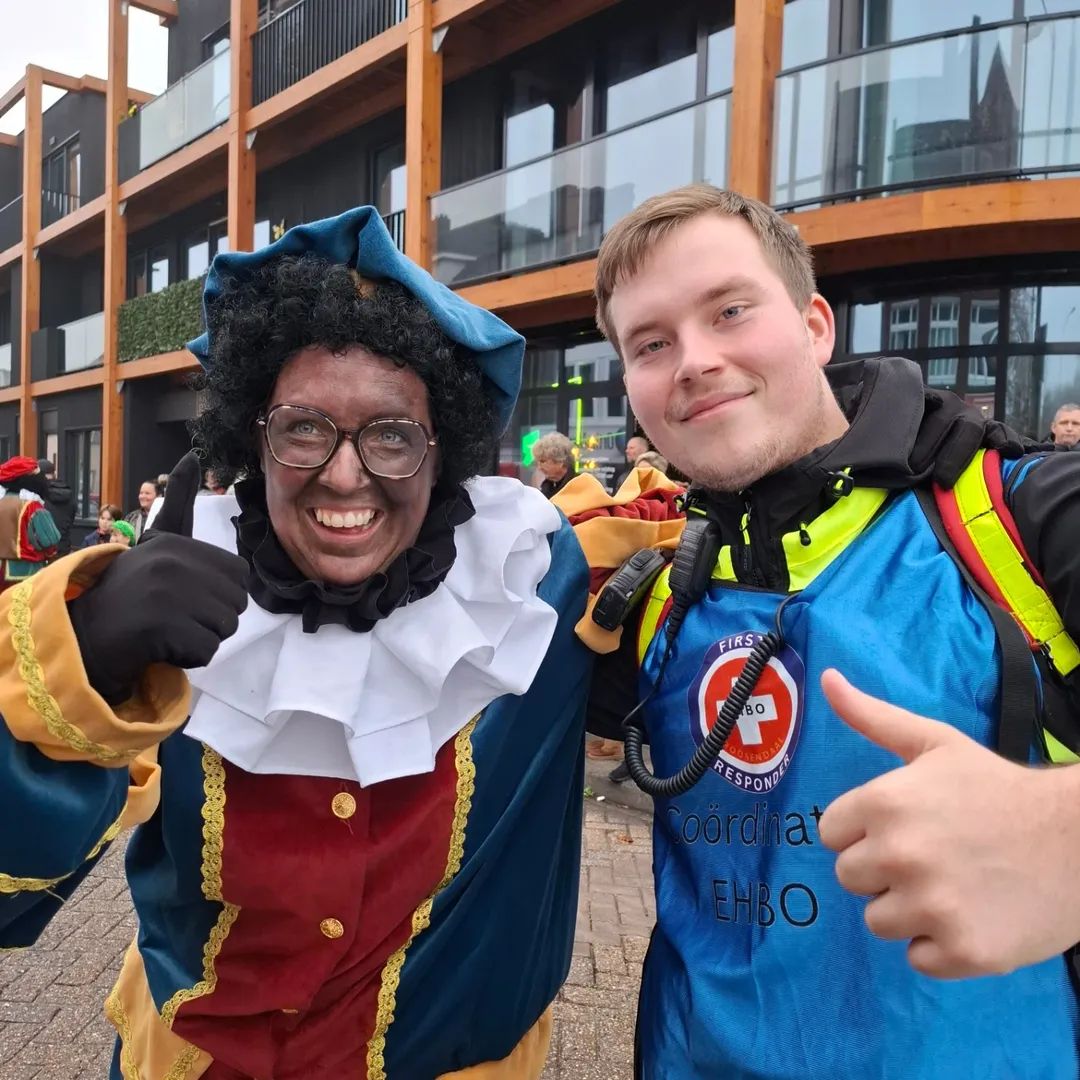 Vrijwilligers tijdens een inzet