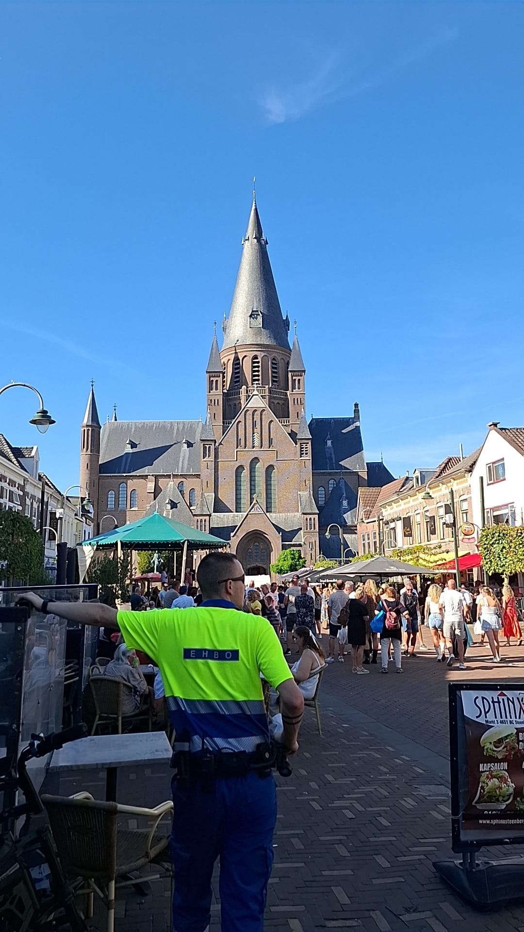 EHBO-team tijdens een warme inzetdag